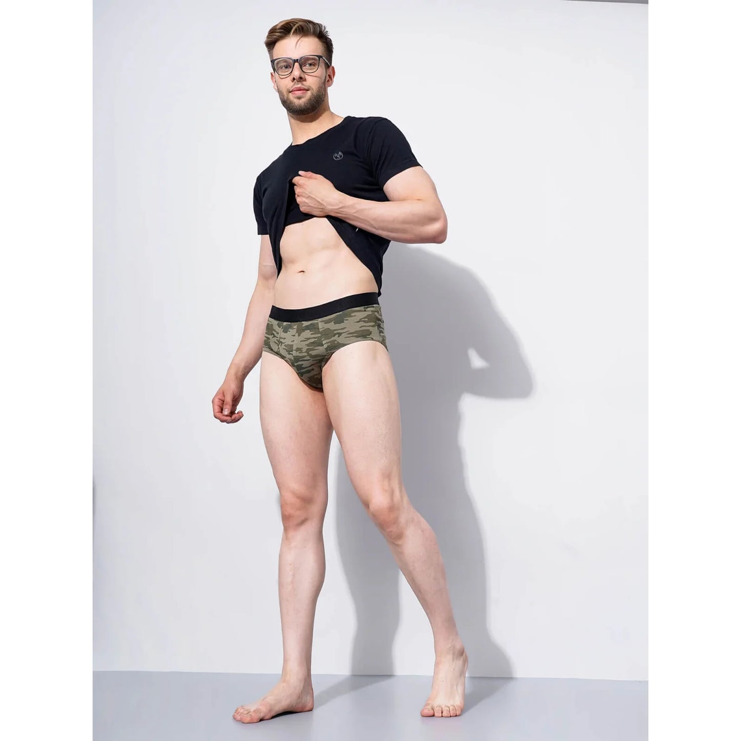 Khaki Camouflage Regular Fit Boxer