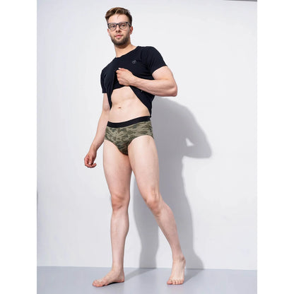 Khaki Camouflage Regular Fit Boxer