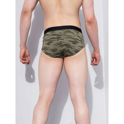 Khaki Camouflage Regular Fit Boxer