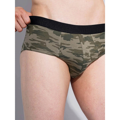 Khaki Camouflage Regular Fit Boxer