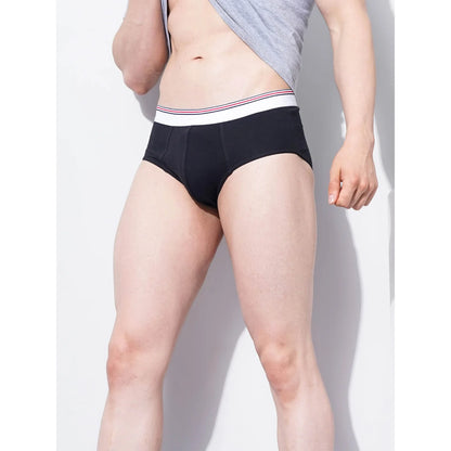 Black Regular Fit Briefs