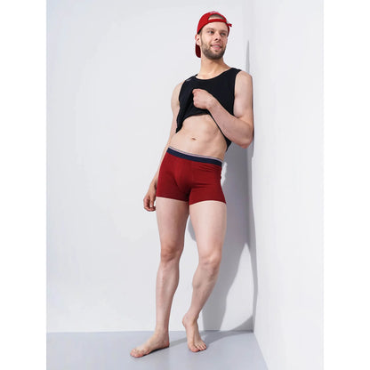 Burgundy Regular Fit Boxer