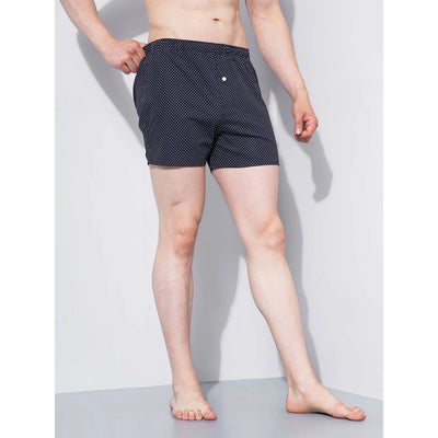 Celio* Textured Regular Fit Navy Blue Boxer