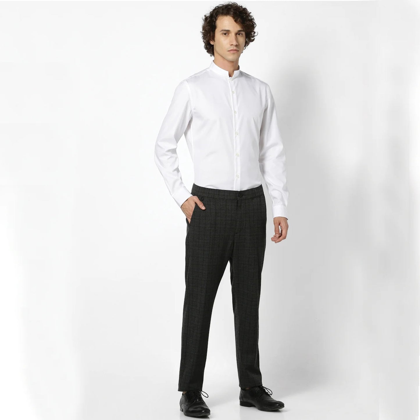 Grey Slim Fit Trousers