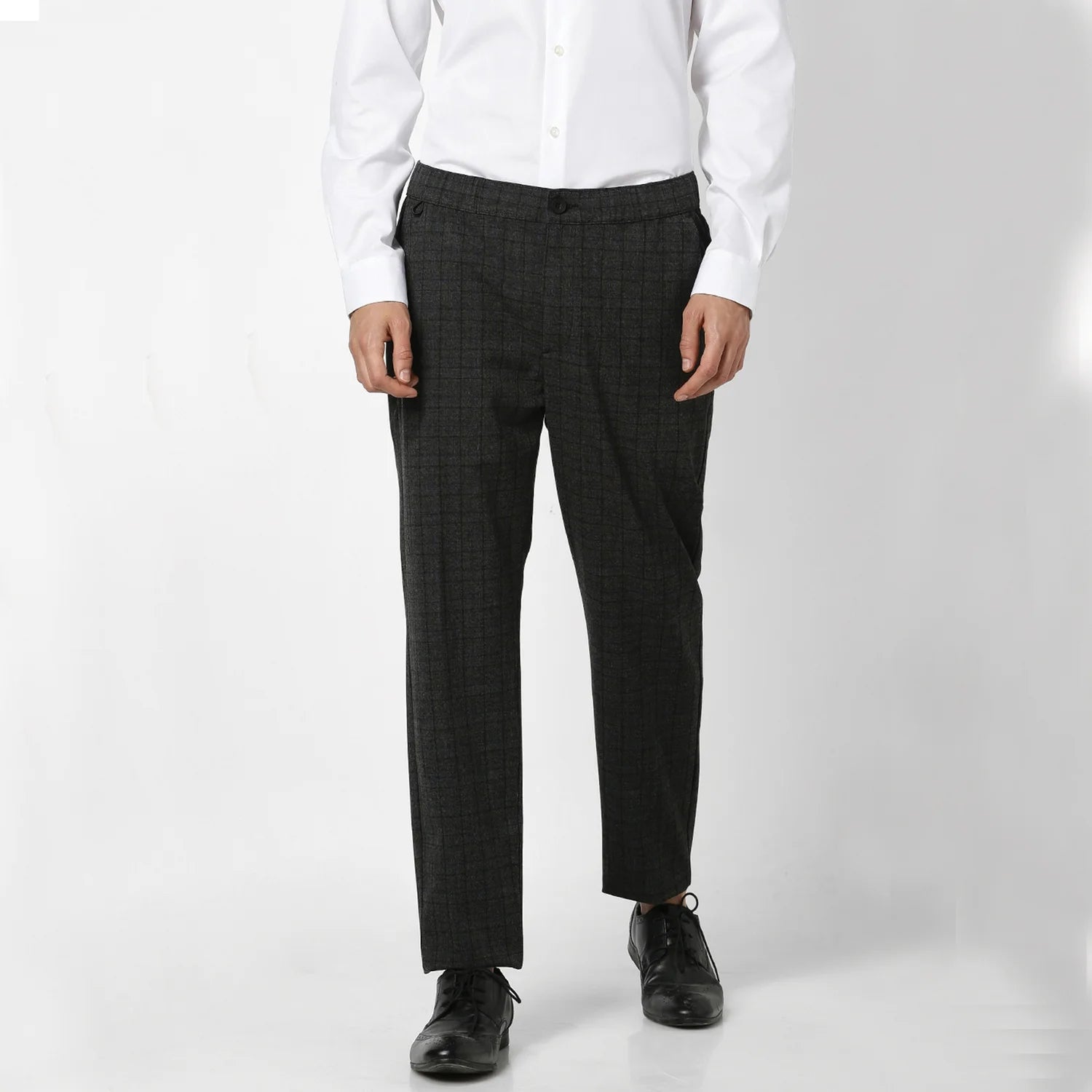 Grey Slim Fit Trousers