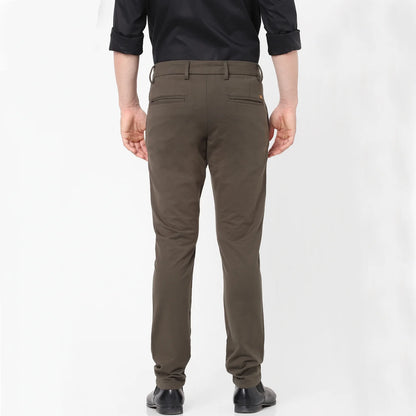 Olive Regular Fit Trousers