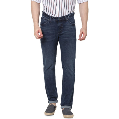 Blue Straight Slim Fit Premium Jeans