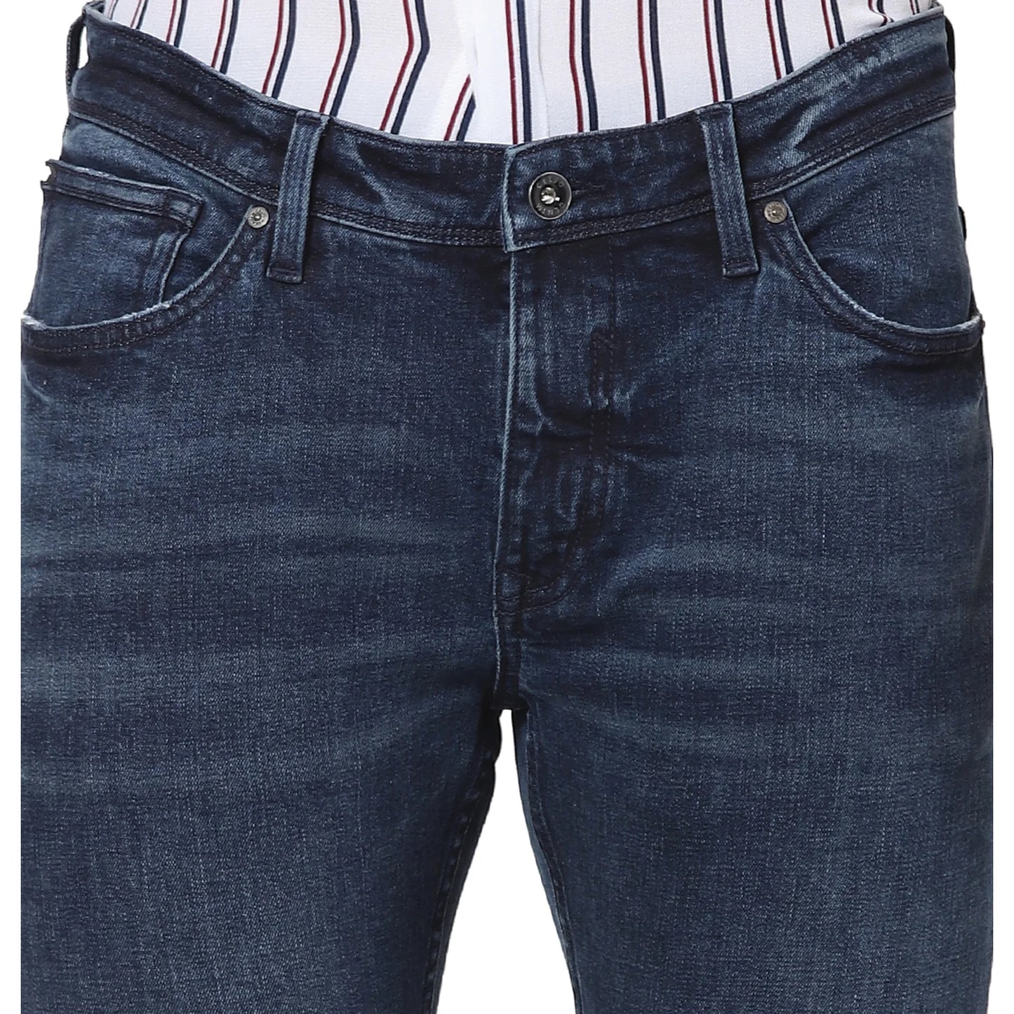 Blue Straight Slim Fit Premium Jeans