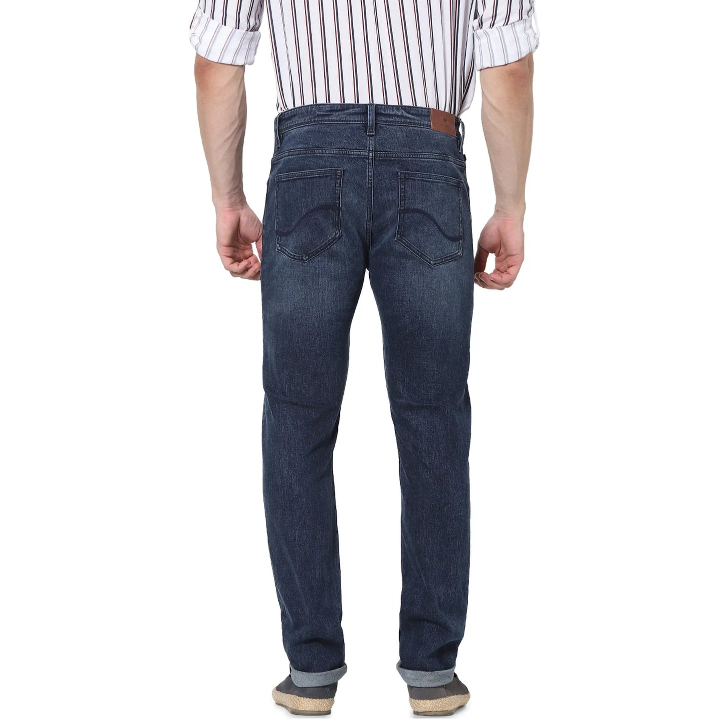 Blue Straight Slim Fit Premium Jeans