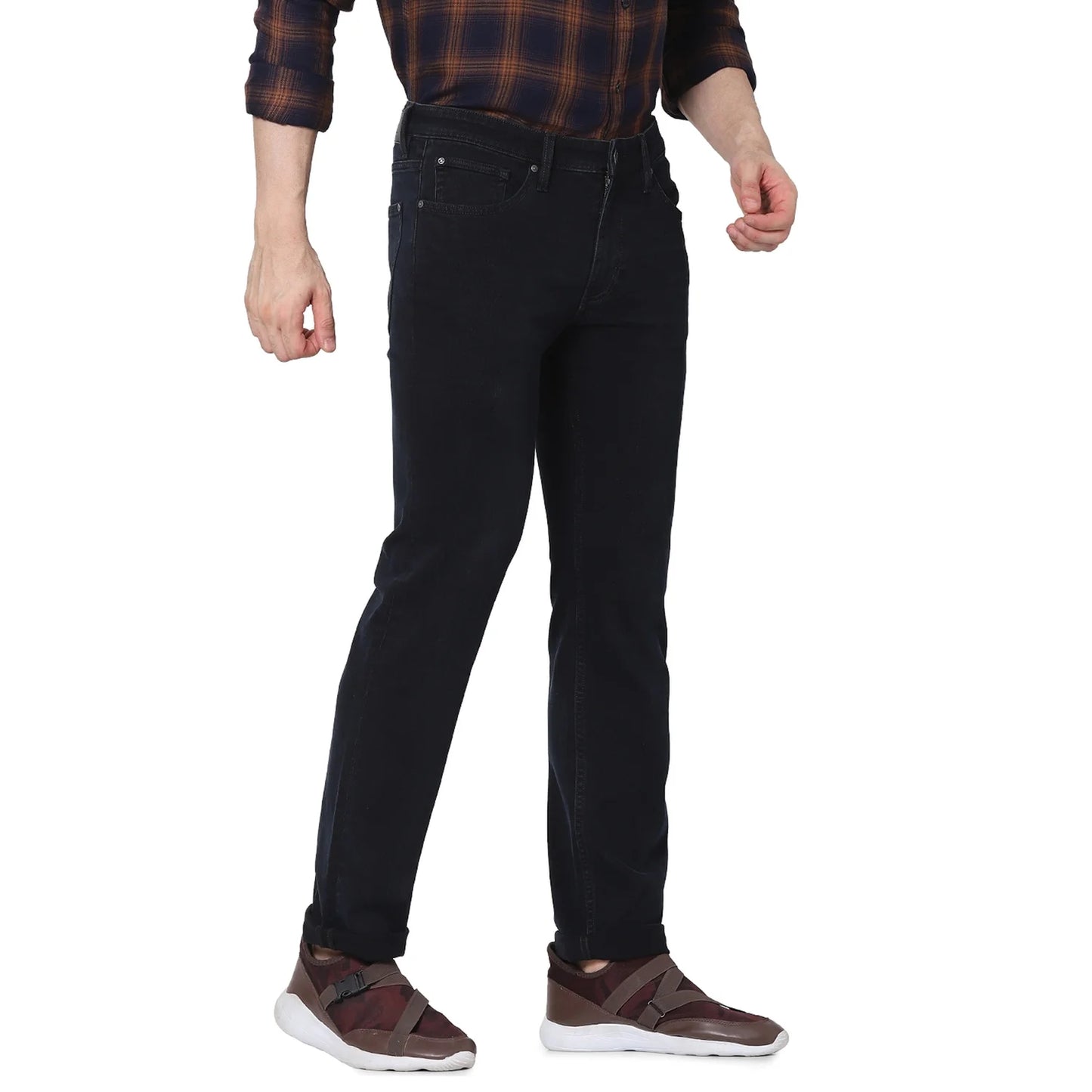 Blue Straight Slim Fit Soft Touch Jeans