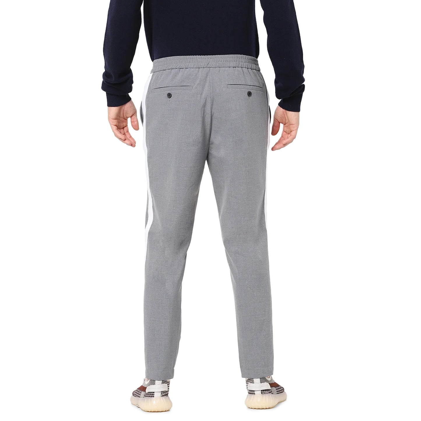 Grey Regular Fit Trousers