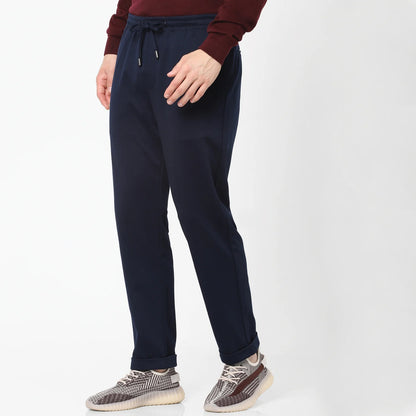 Blue Regular Fit Trousers