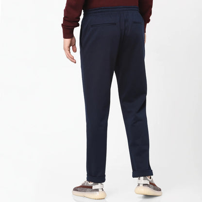 Blue Regular Fit Trousers