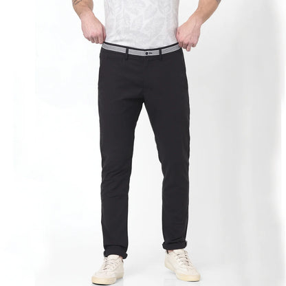 Black Regular Fit Trousers