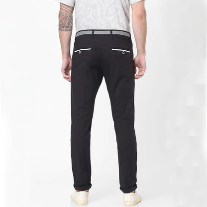 Black Regular Fit Trousers