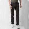 Celio* Cotton-Blend Slim Fit Brown Trouser