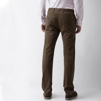 Brown Slim Fit Trousers