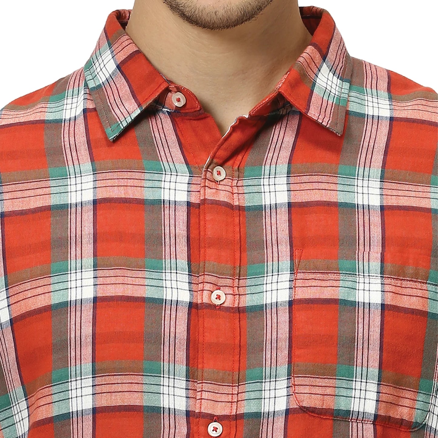 Rust Checks Cotton Shirt