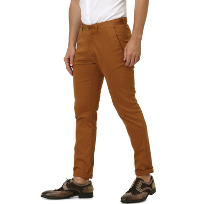 Brown Slim Fit Trousers