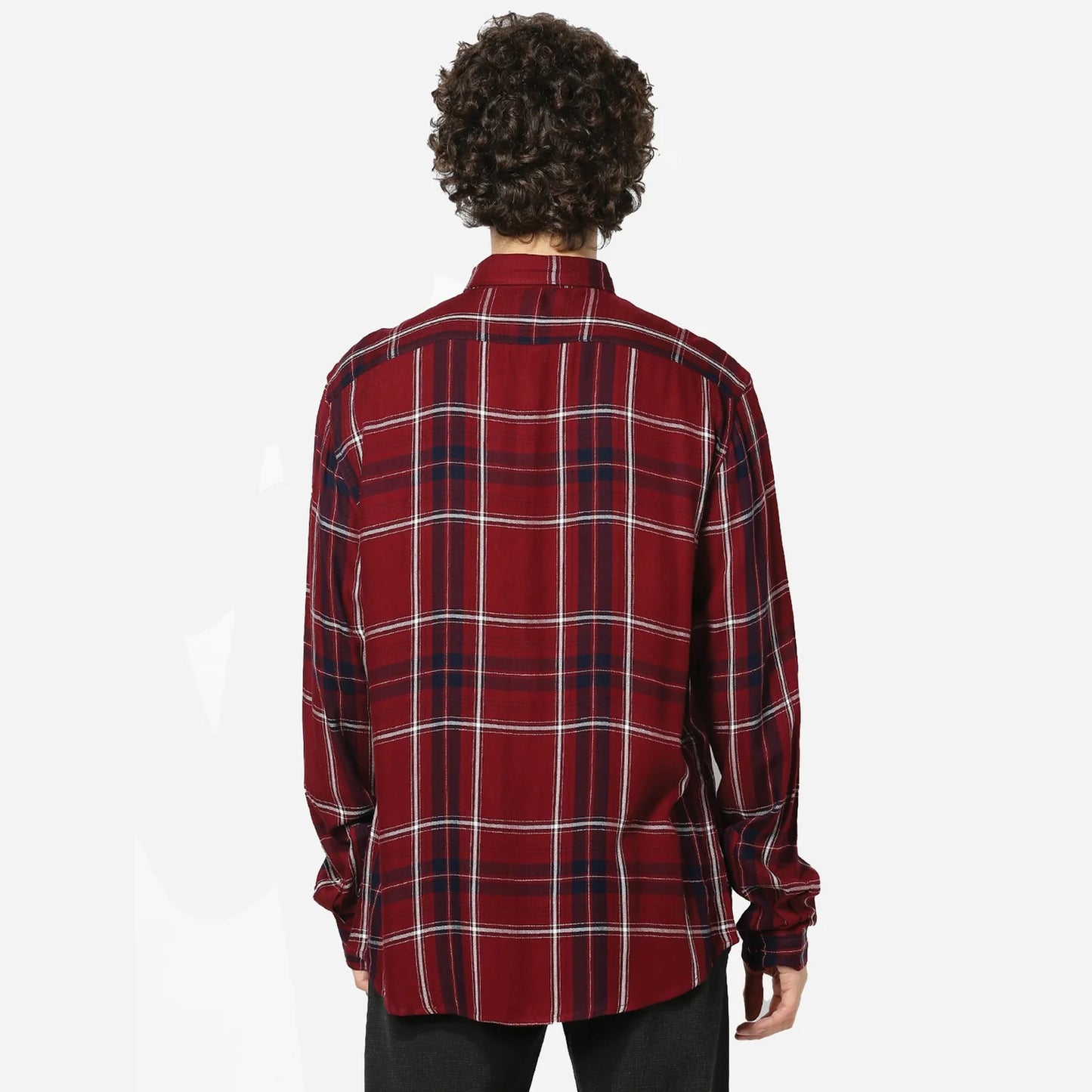 Red Checks Viscose Shirt