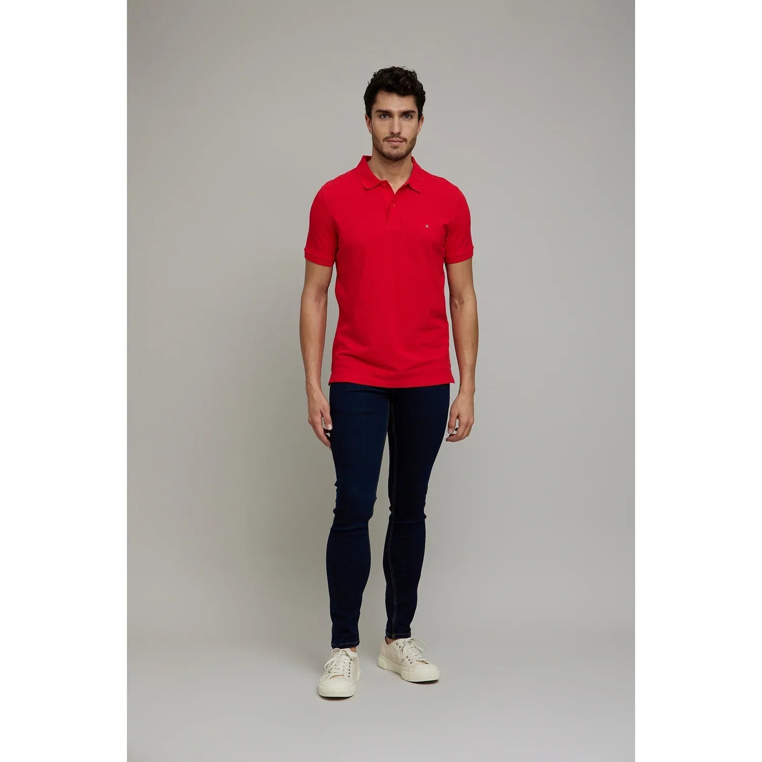 Red Solid Cotton T-Shirt