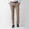 Celio* Cotton-Blend Slim Fit Beige Trouser