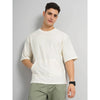Celio* Solid Relaxed Fit Cotton White T-Shirt