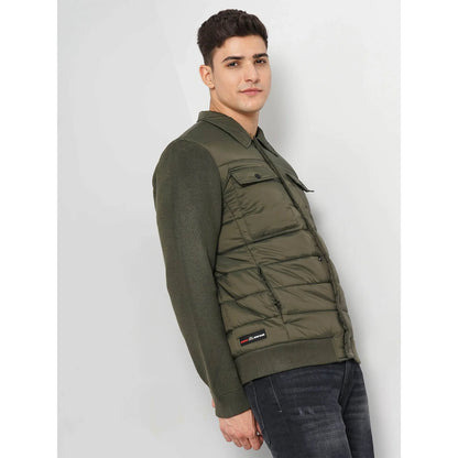 Chamonix - Khaki Solid Cotton Sweater