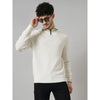 Celio* Chamonix Regular Fit Wool Off White Sweatshirt
