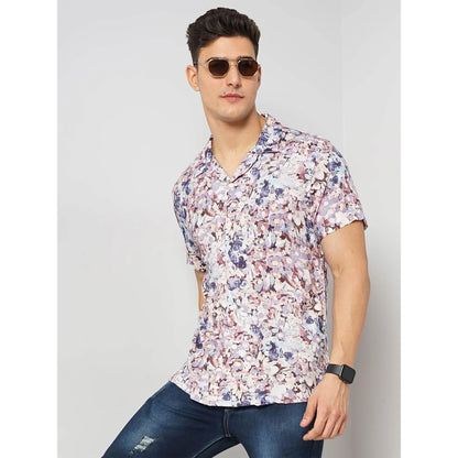 Multi Abstract Viscose Shirt