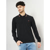 Celio* Solid Regular Fit Cotton Black T-Shirt