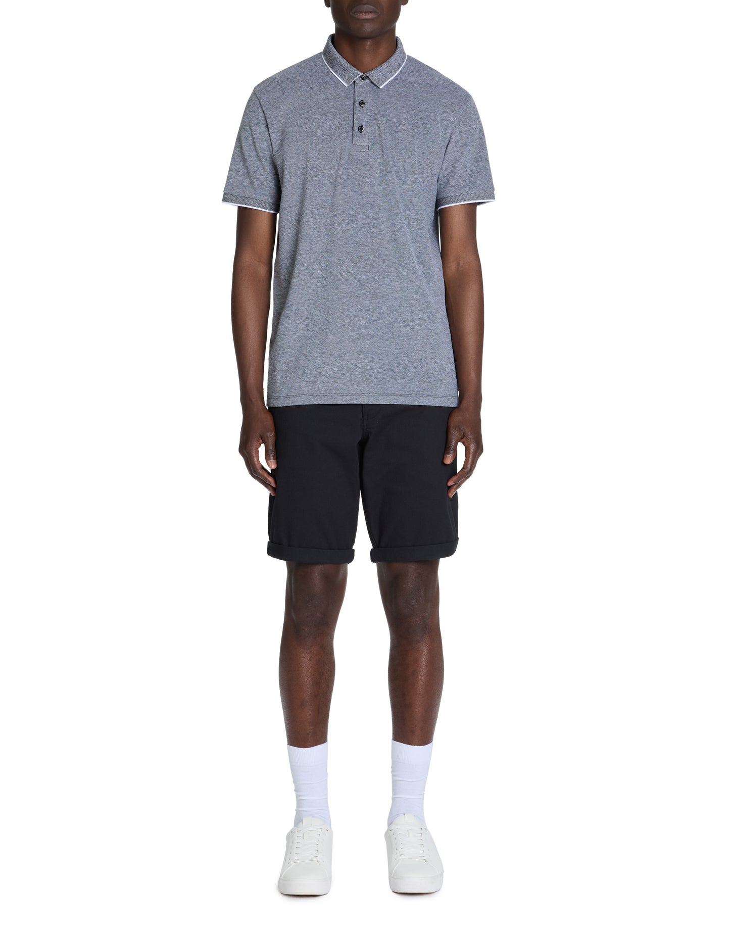 Celio* Regular Fit Men Black Cotton Solid Bermuda