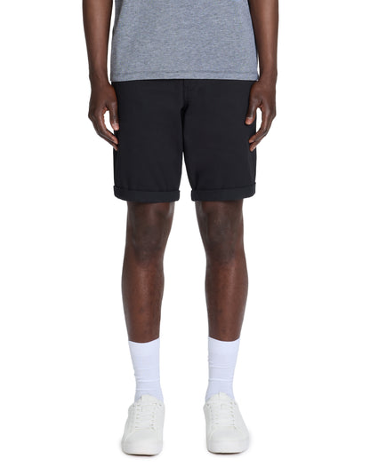Celio* Regular Fit Men Black Cotton Solid Bermuda