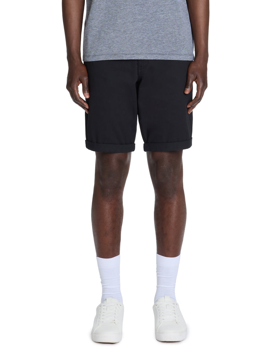 Celio* Regular Fit Men Black Cotton Solid Bermuda