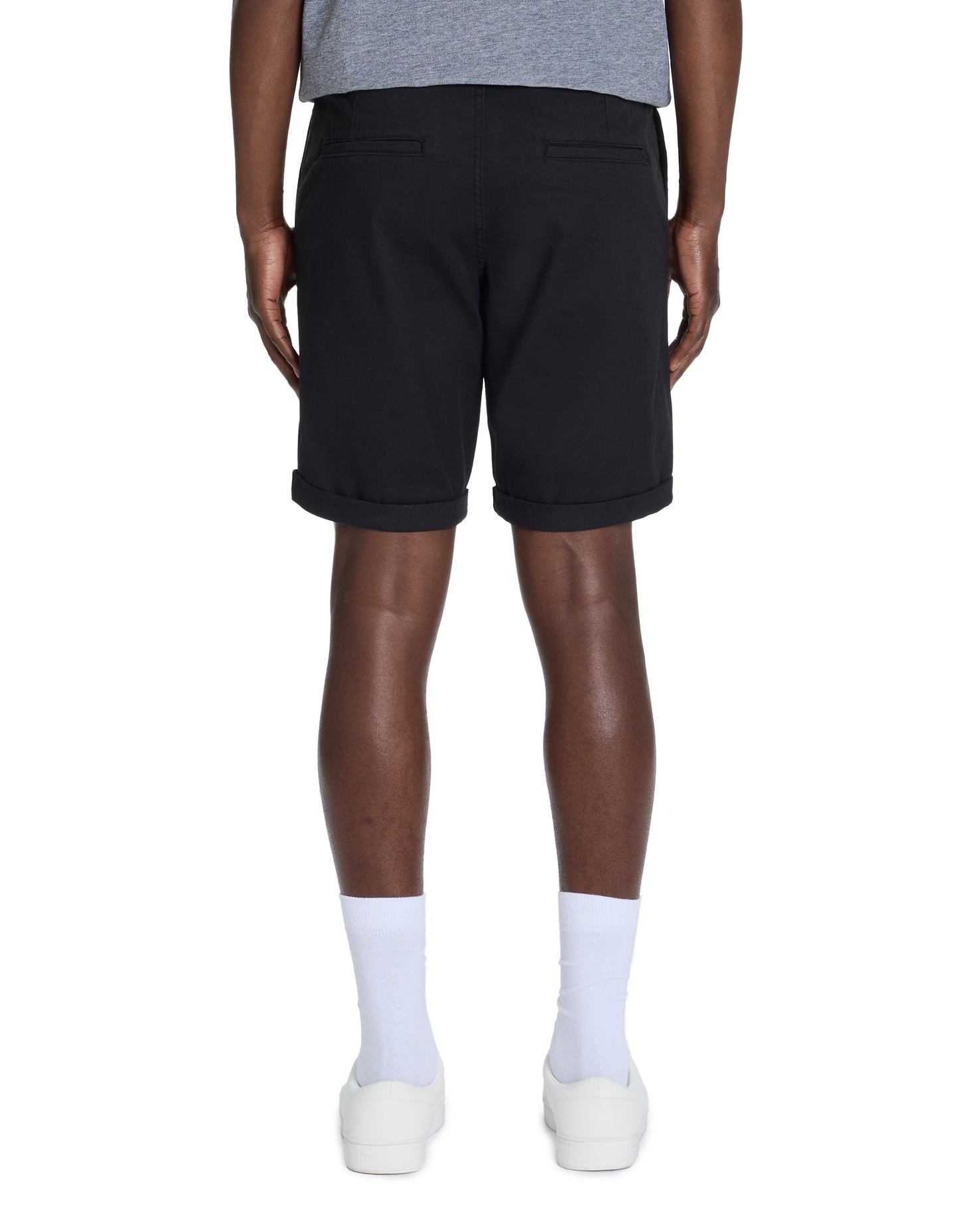 Celio* Regular Fit Men Black Cotton Solid Bermuda