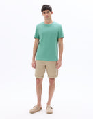 Celio Solid Regular Fit Cotton Short-Beige