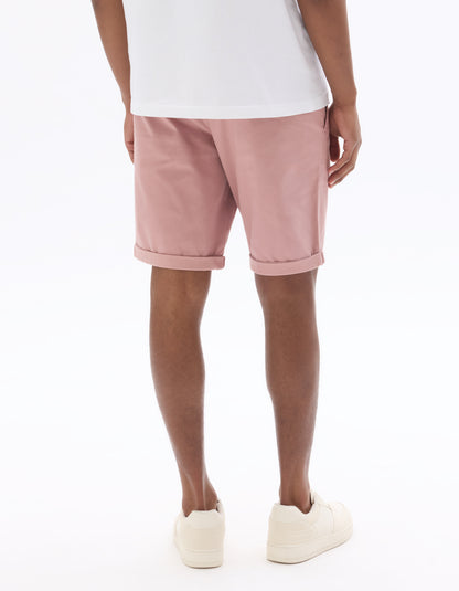 Celio Solid Regular Fit Cotton Pink Shorts