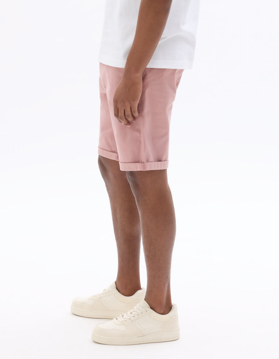 Celio Solid Regular Fit Cotton Short-Pink