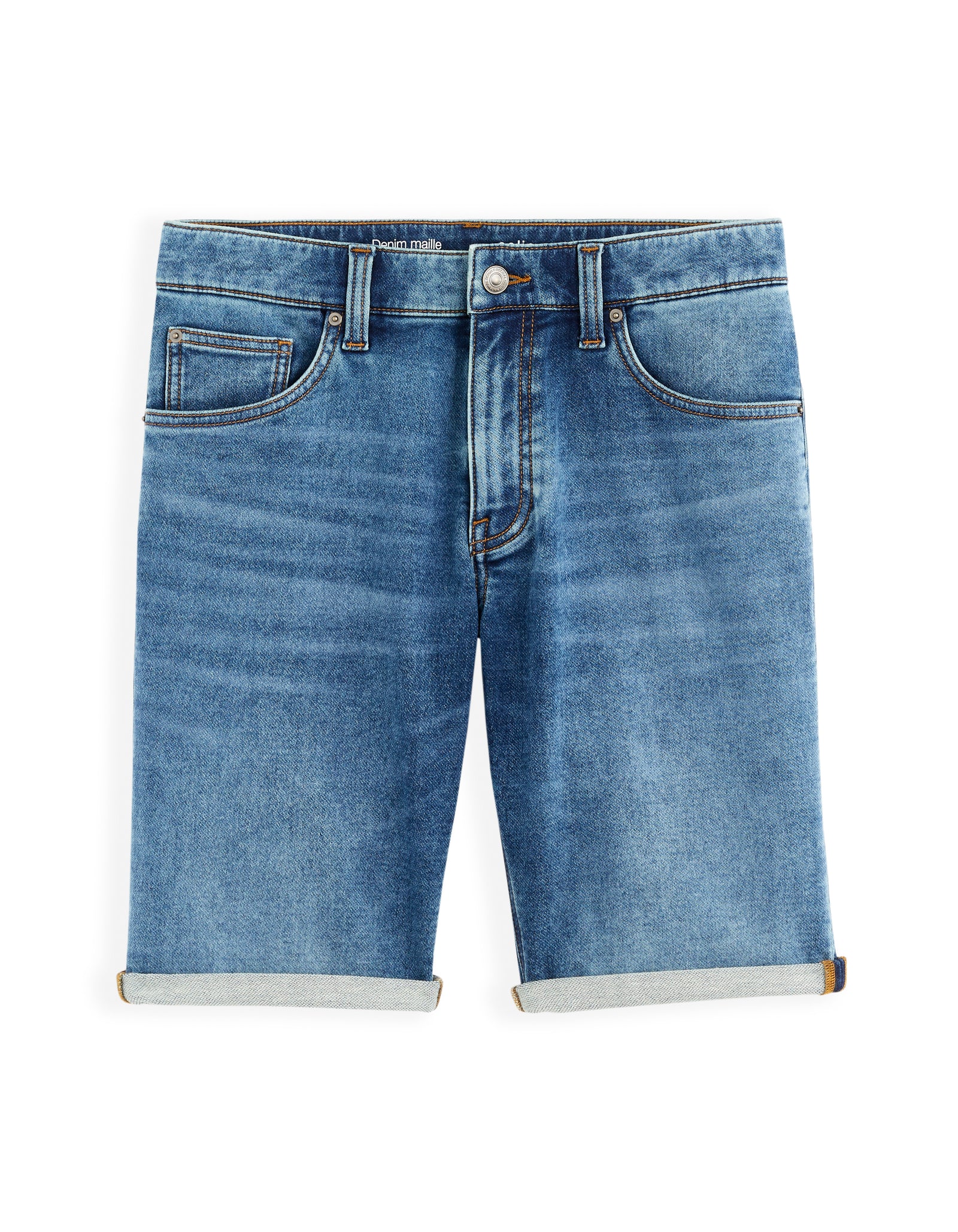 Celio* Polycotton Regular Fit White Shorts