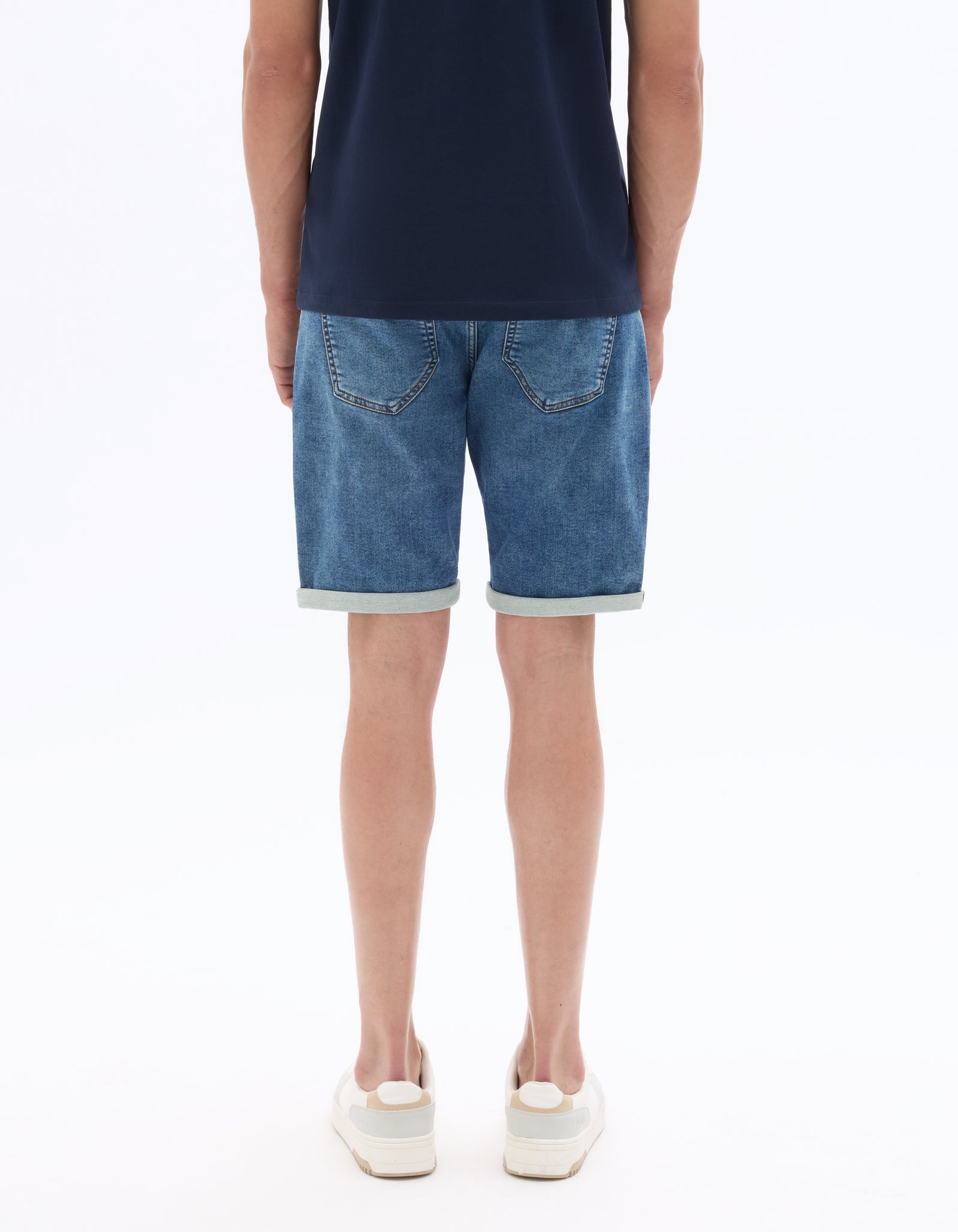 Celio* Polycotton Regular Fit White Shorts