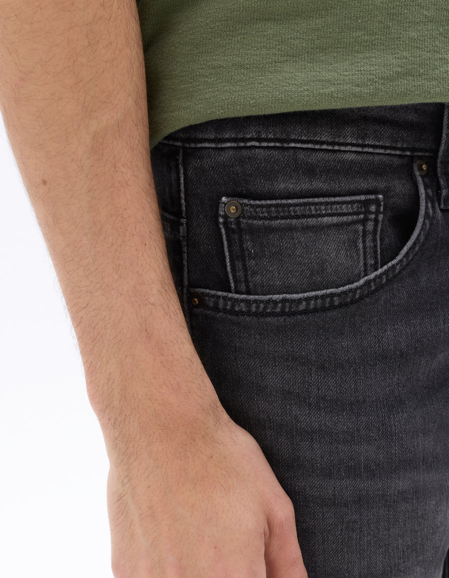 Celio Solid Regular Fit Cotton-Poly-Blend Black Shorts
