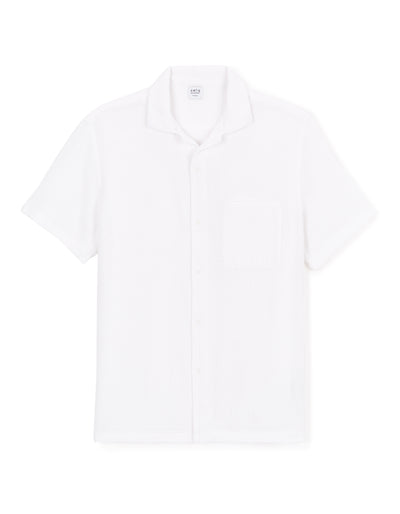 Celio* Solid Regular Fit Cotton White Shirt