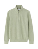 Regular Fit 100% Cotton High Neck Sweaters - Green