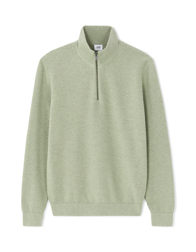 Regular Fit 100% Cotton High Neck Sweaters - Green