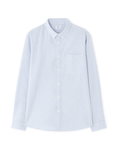 Celio* Striped Regular Fit Blue Cotton Men Shirt