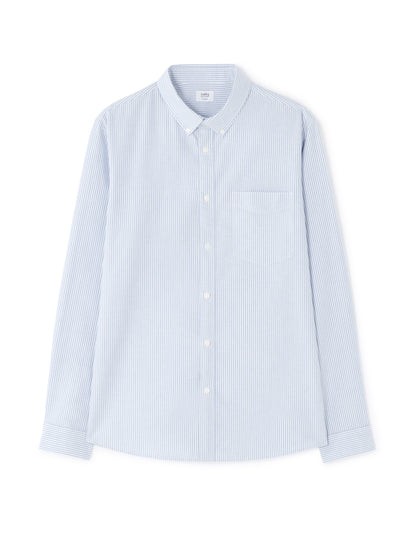 Celio* Striped Regular Fit Blue Cotton Men Shirt