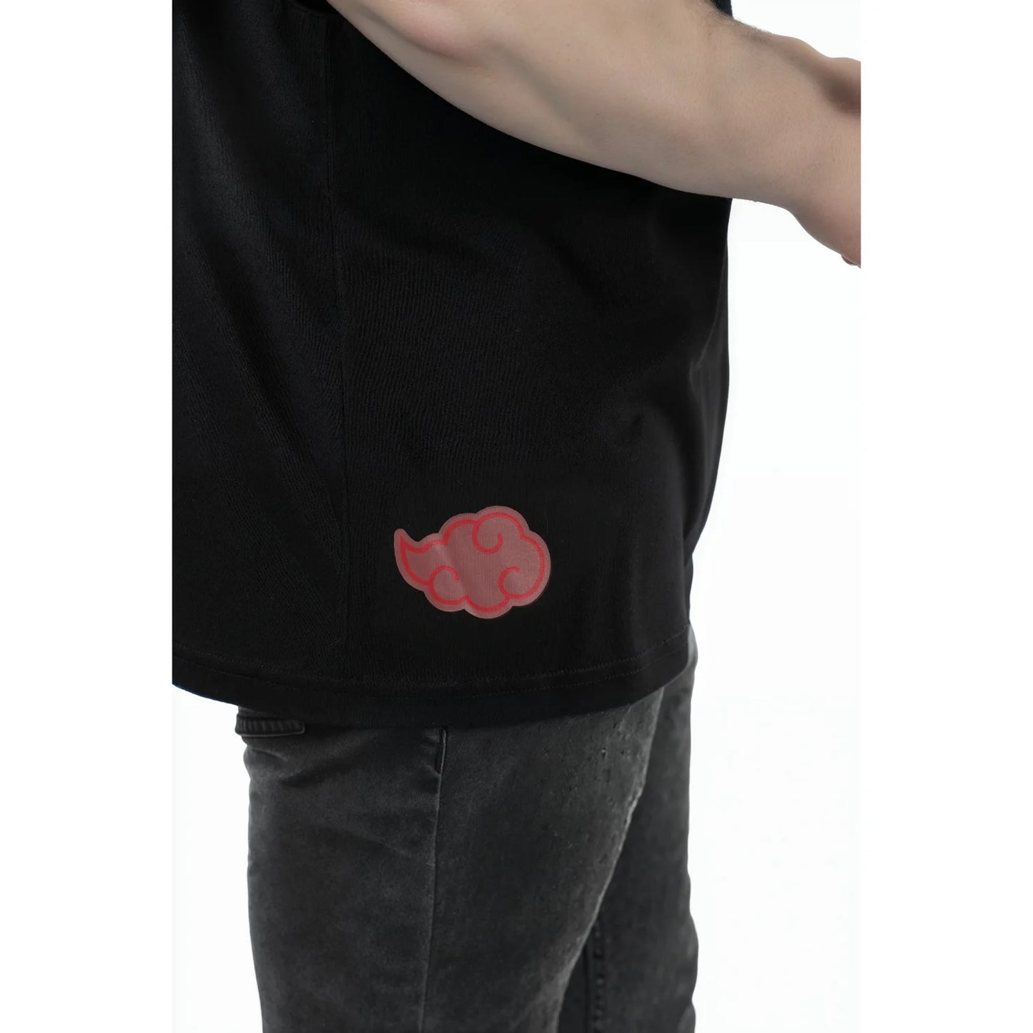 Naruto - Black Printed Cotton T-shirt