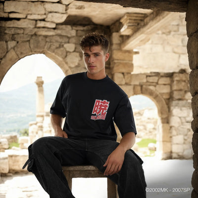 Celio* Naruto Regular Fit Cotton Black T-Shirt