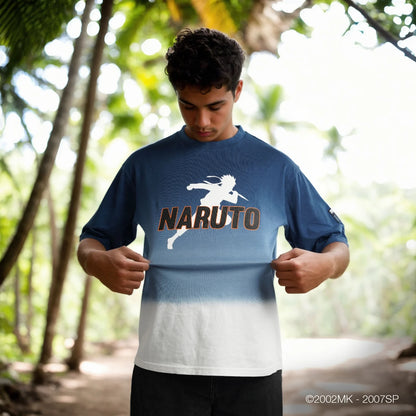 Naruto - Blue Printed Cotton T-shirt