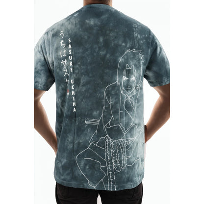 Naruto - Grey Printed Cotton T-shirt